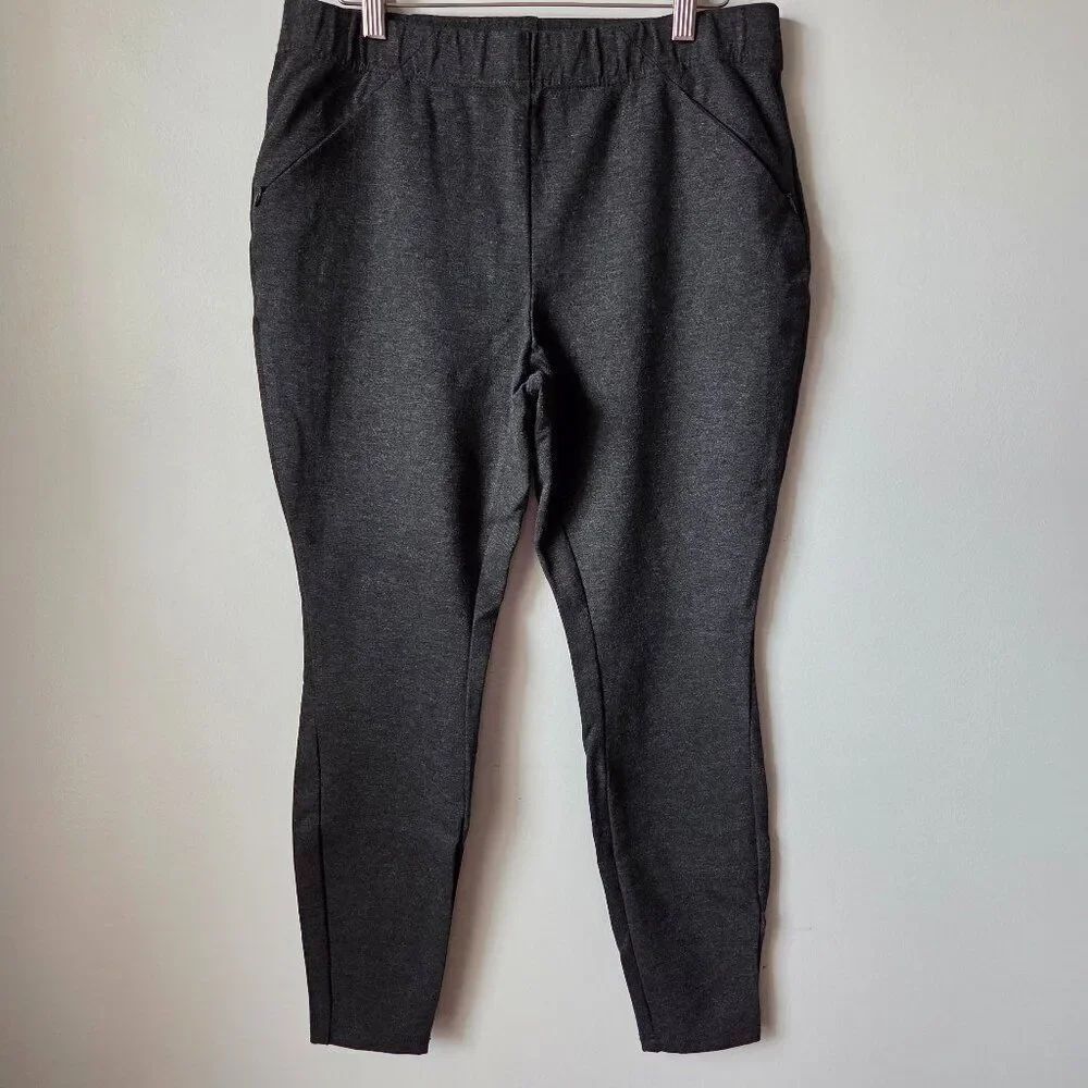 EUC LIKE NEW J. JILL DARK GREY PONTE LEGGINGS SIZE M